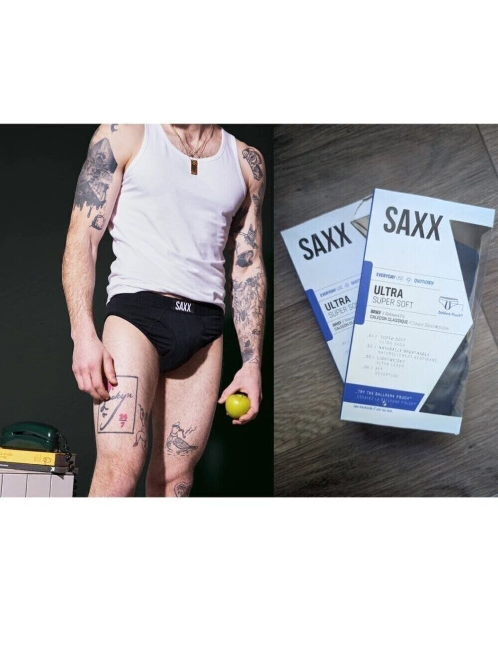 (2-Pk) SAXX | Ultra Super Soft Comfort Blend Brief Navy
